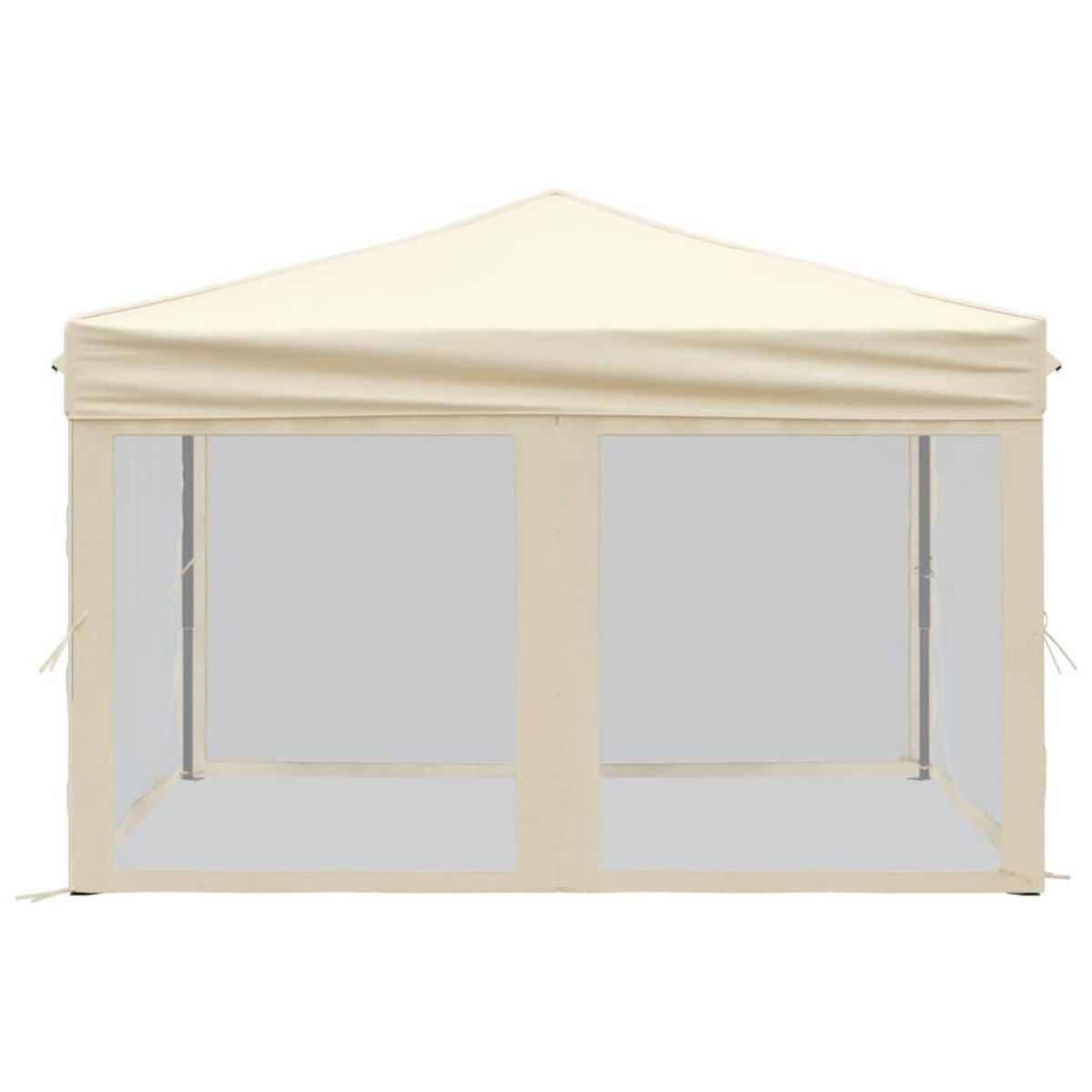 VIDAXL Tente de reception pliable avec parois Creme 3x3 m