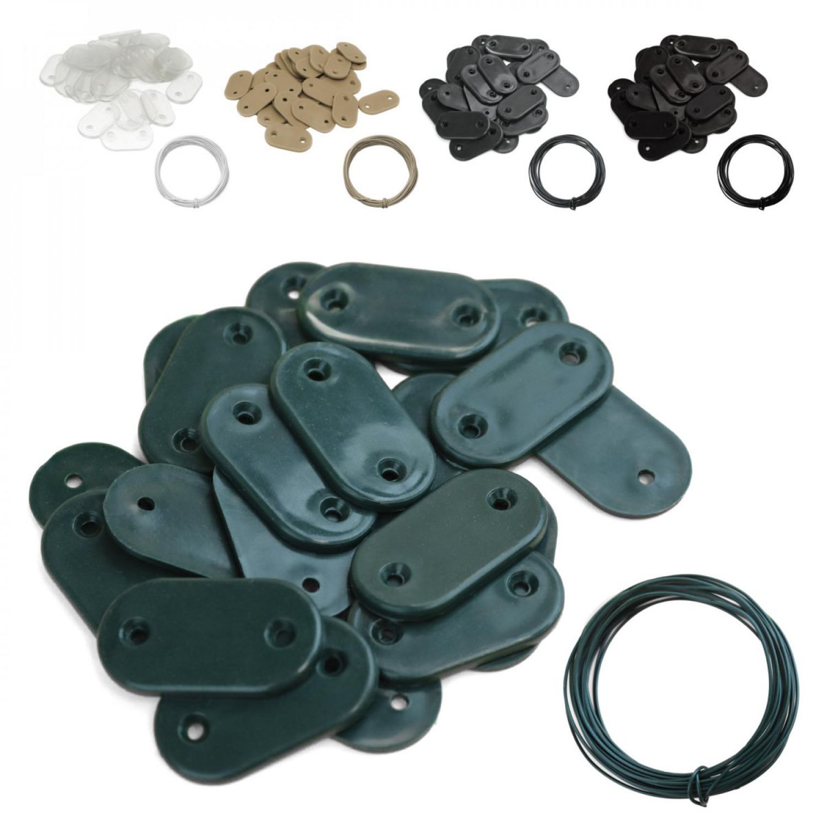 LINXOR Lot de 5 kits de kits de fixation pour brise vue, canisse anti-UV