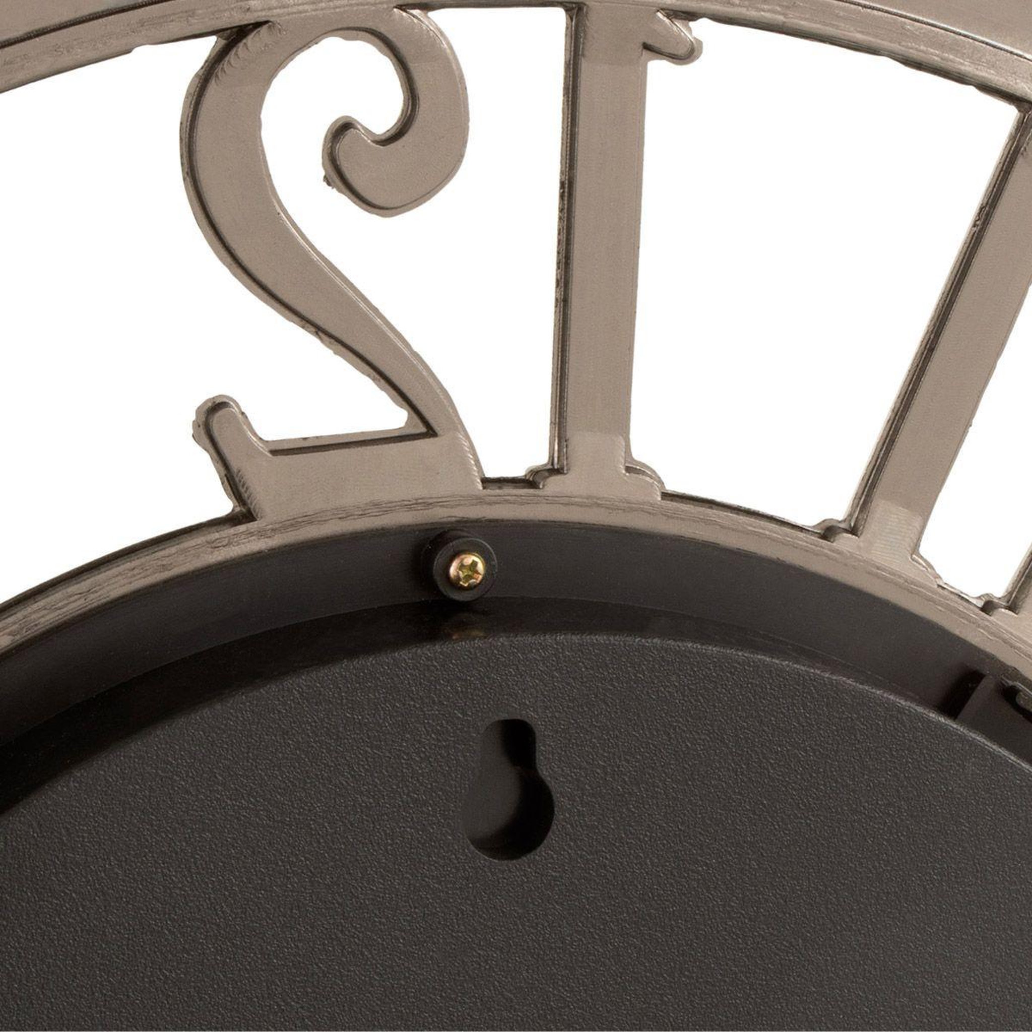 Voir la diapositive 3 : J-LINE Horloge murale vintage  mécanisme  53cm argent