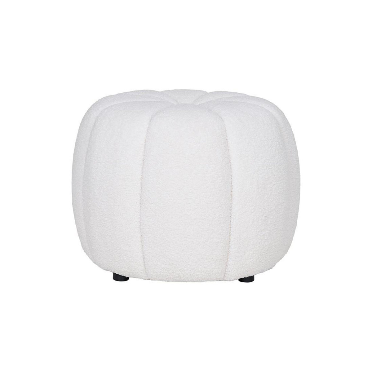LISA DESIGN Helda - pouf - en tissu bouclette