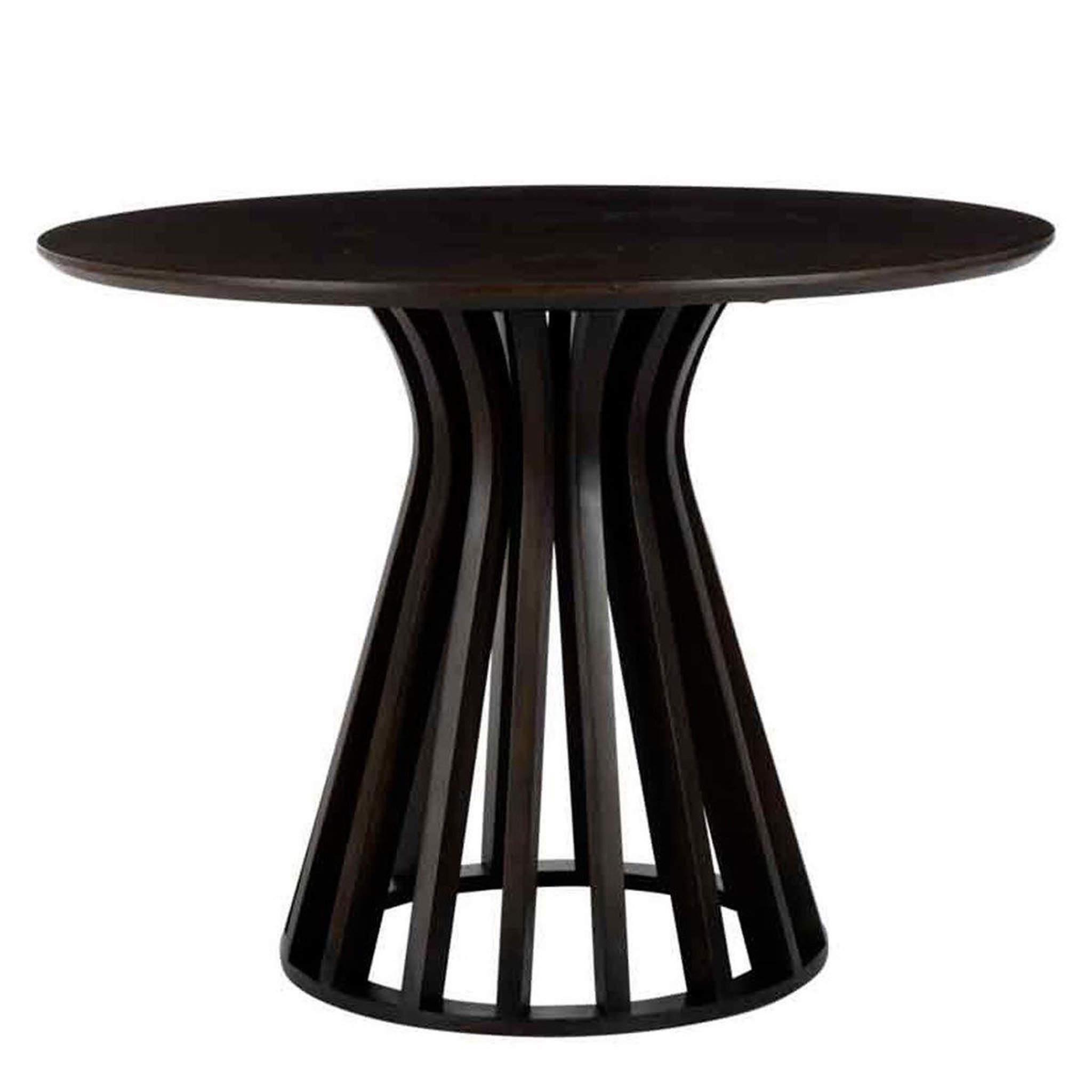 Voir la diapositive 1 : J-LINE Table de Repas en Bois  Connie  110cm Marron