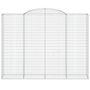 Voir la diapositive 3 : VIDAXL Panier de gabions arque 300x50x220/240 cm Fer galvanise