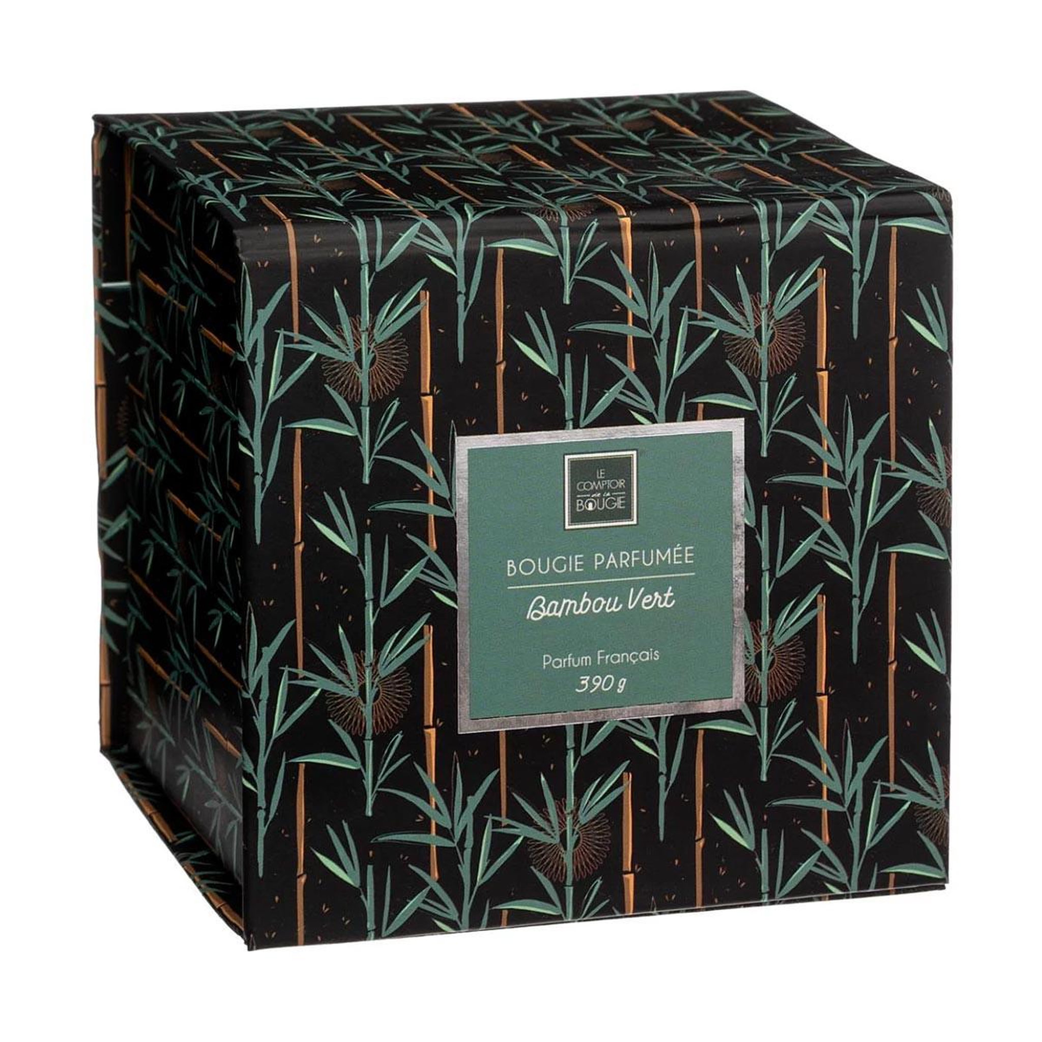 Voir la diapositive 2 : COMPTOIR DE LA BOUGIE Bougie parfumée  loys  390g bambou vert