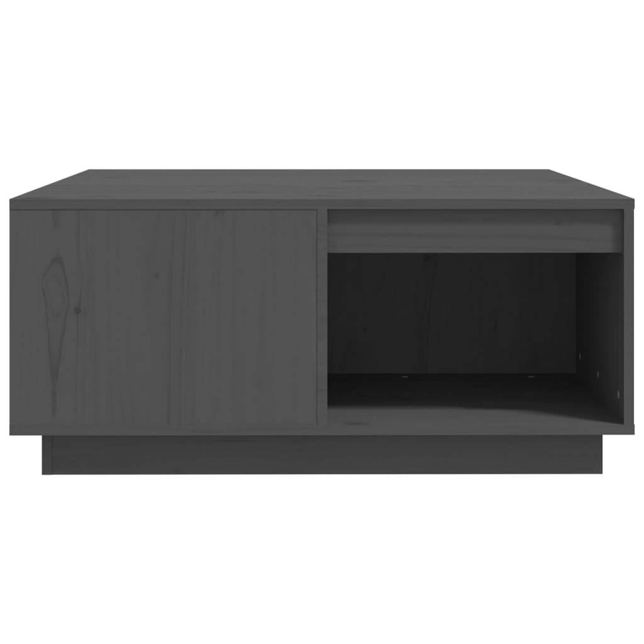 Voir la diapositive 5 : VIDAXL Table basse Gris 80x81x36,5 cm Bois massif de pin