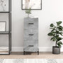 Voir la diapositive 1 : VIDAXL Buffet Gris beton 34,5x34x90 cm Bois d'ingenierie