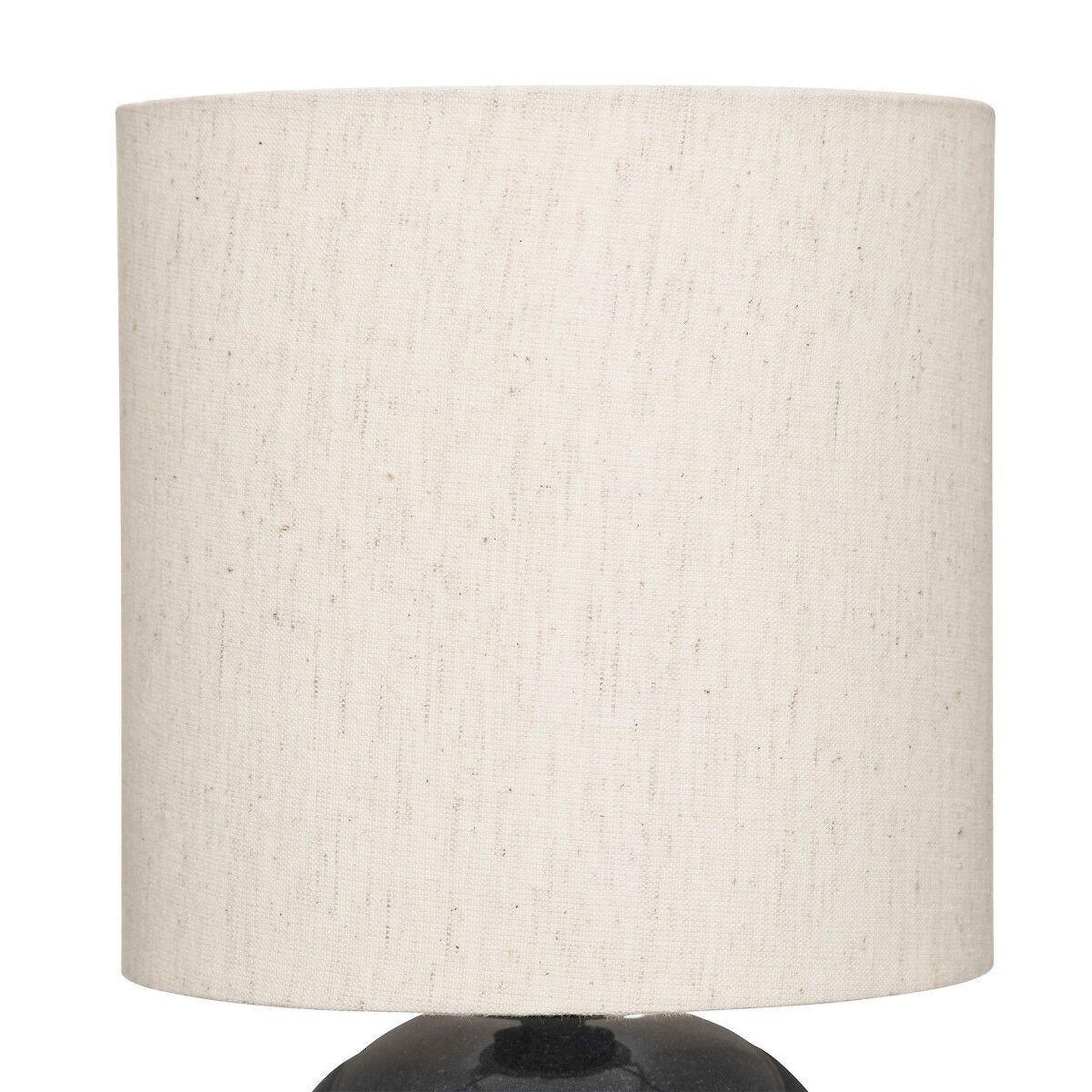 Voir la diapositive 2 : ATMOSPHERA Lampe à poser boule  gaia  28cm bleu