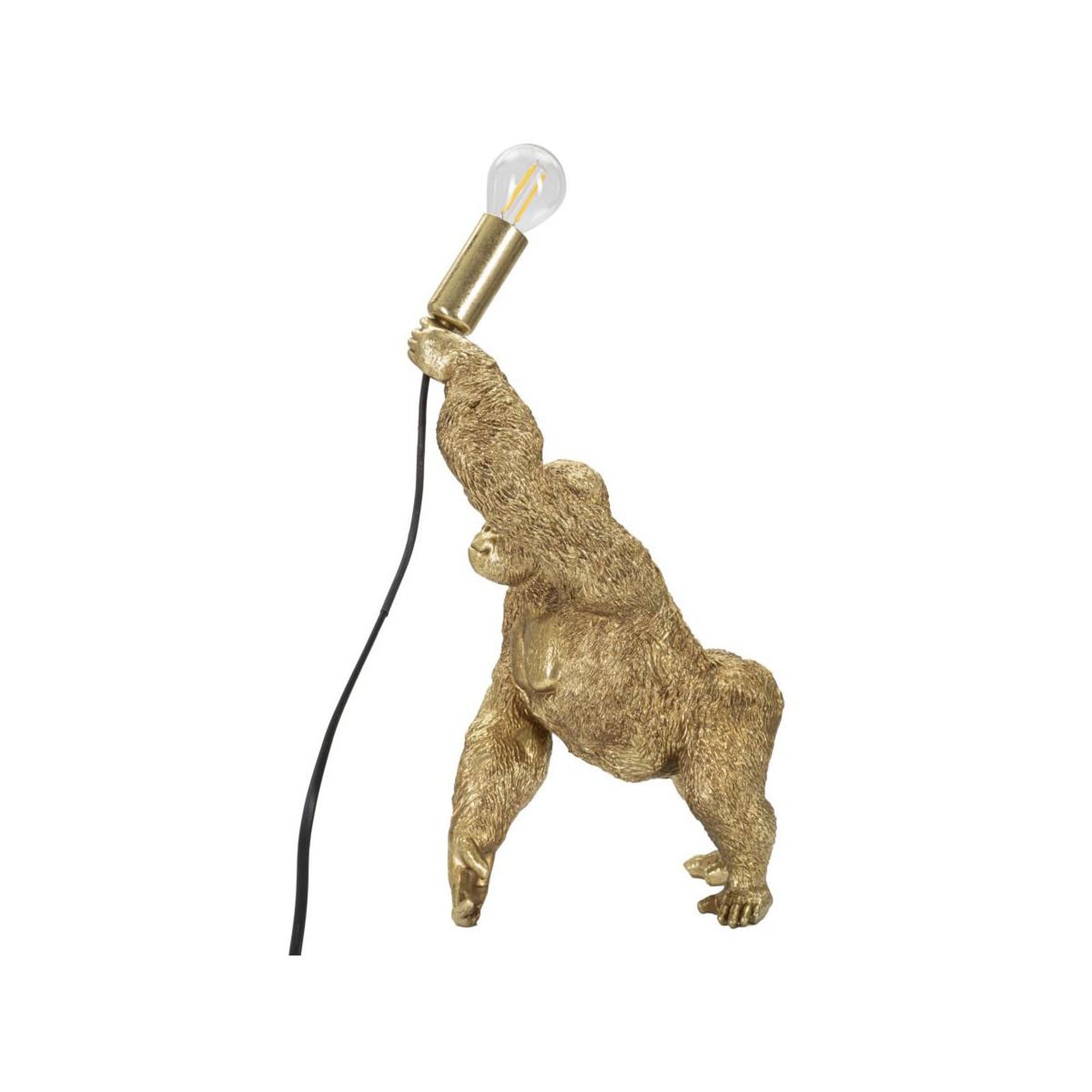 Voir la diapositive 3 : Paris Prix Lampe à poser en résine  gorille  40cm or
