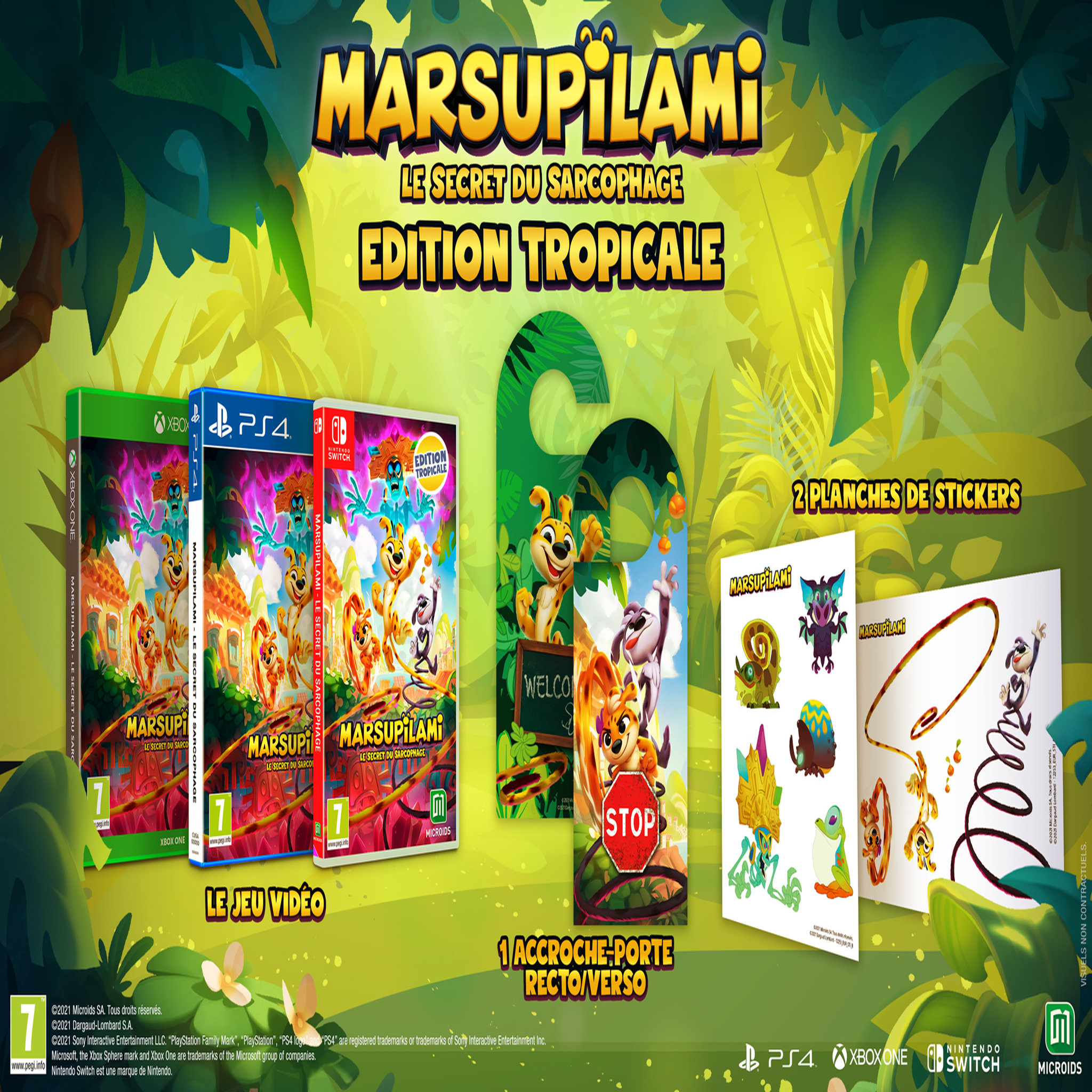 Voir la diapositive 2 : Marsupilami : Le secret du sarcophage Edition Tropicale Nintendo Switch