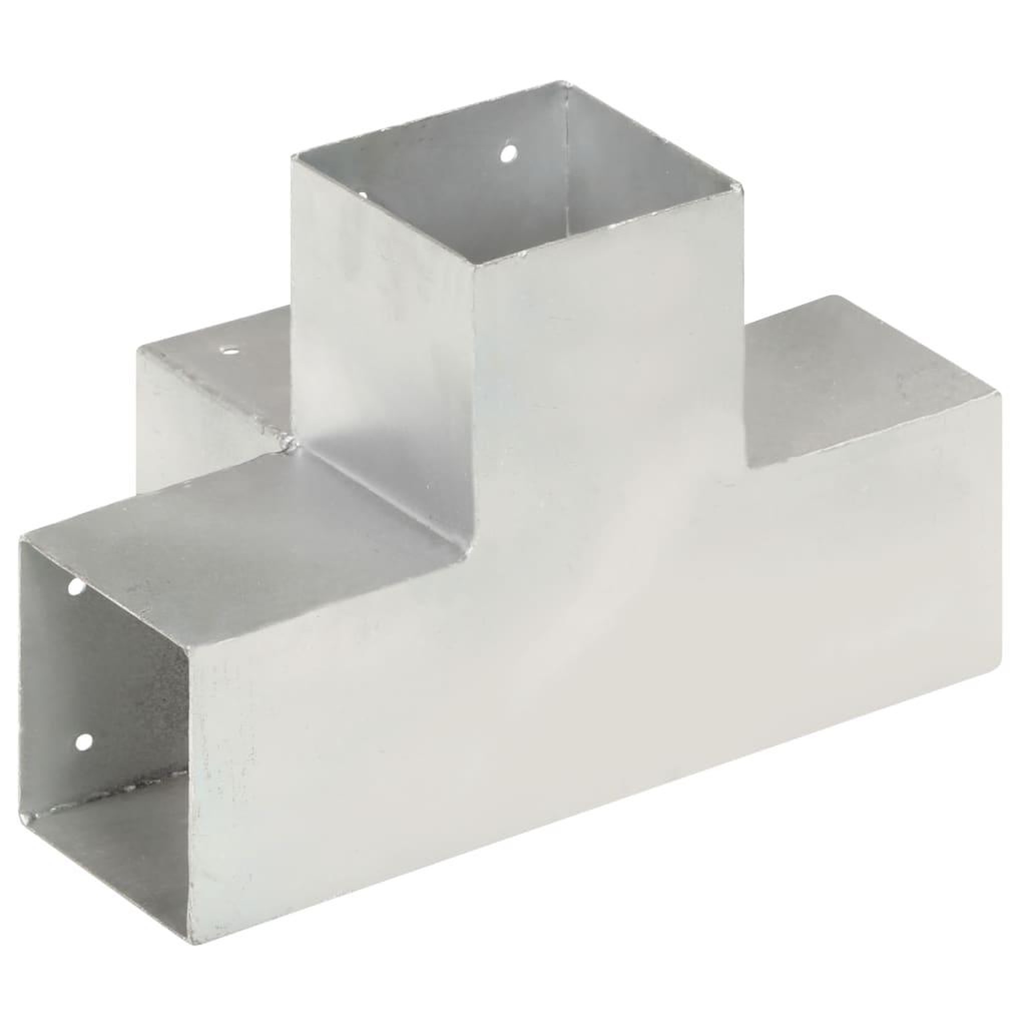 Voir la diapositive 4 : VIDAXL Connecteur de poteau Forme en X Metal galvanise 101x101 mm