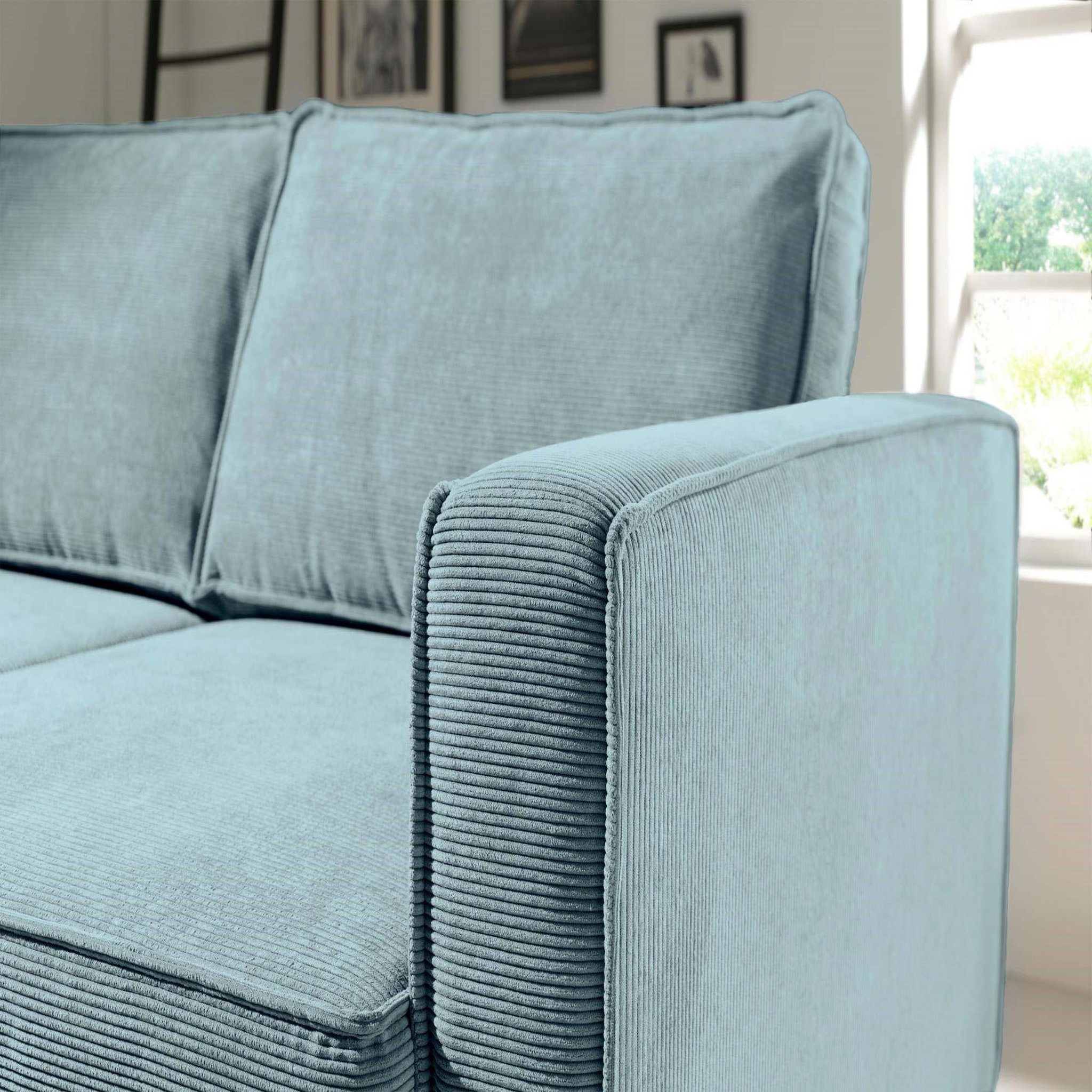 Voir la diapositive 5 : BEST MOBILIER Jake - canapé d'angle gauche - convertible avec coffre - 4 places - en velours côtelé