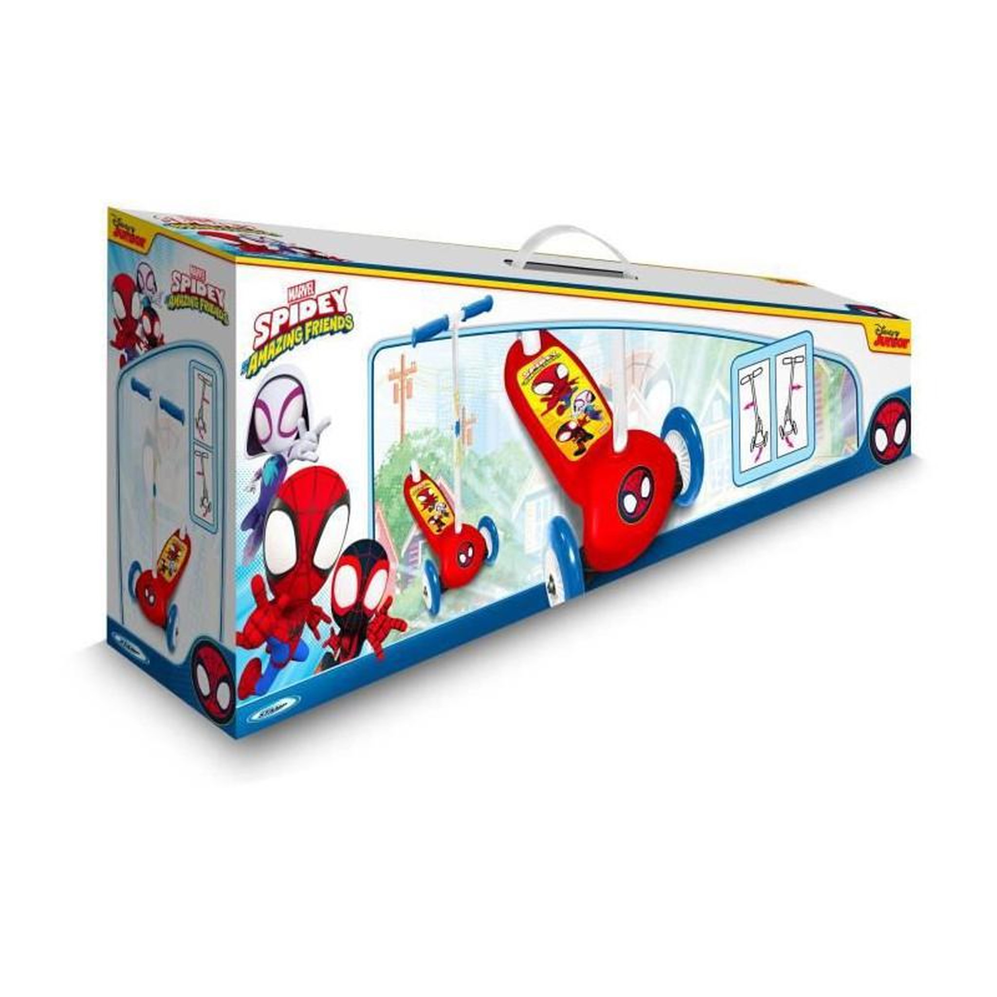 Voir la diapositive 3 : STAMP STAMP - Trottinette Steering 3 roues - Spidey