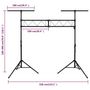 Voir la diapositive 6 : VIDAXL Support de lampe 338x115x(180-300) cm Acier