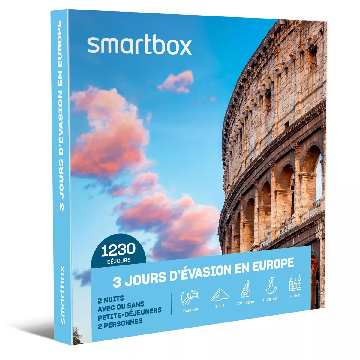 Smartbox 3 jours d'évasion en Europe - Coffret Cadeau Séjour