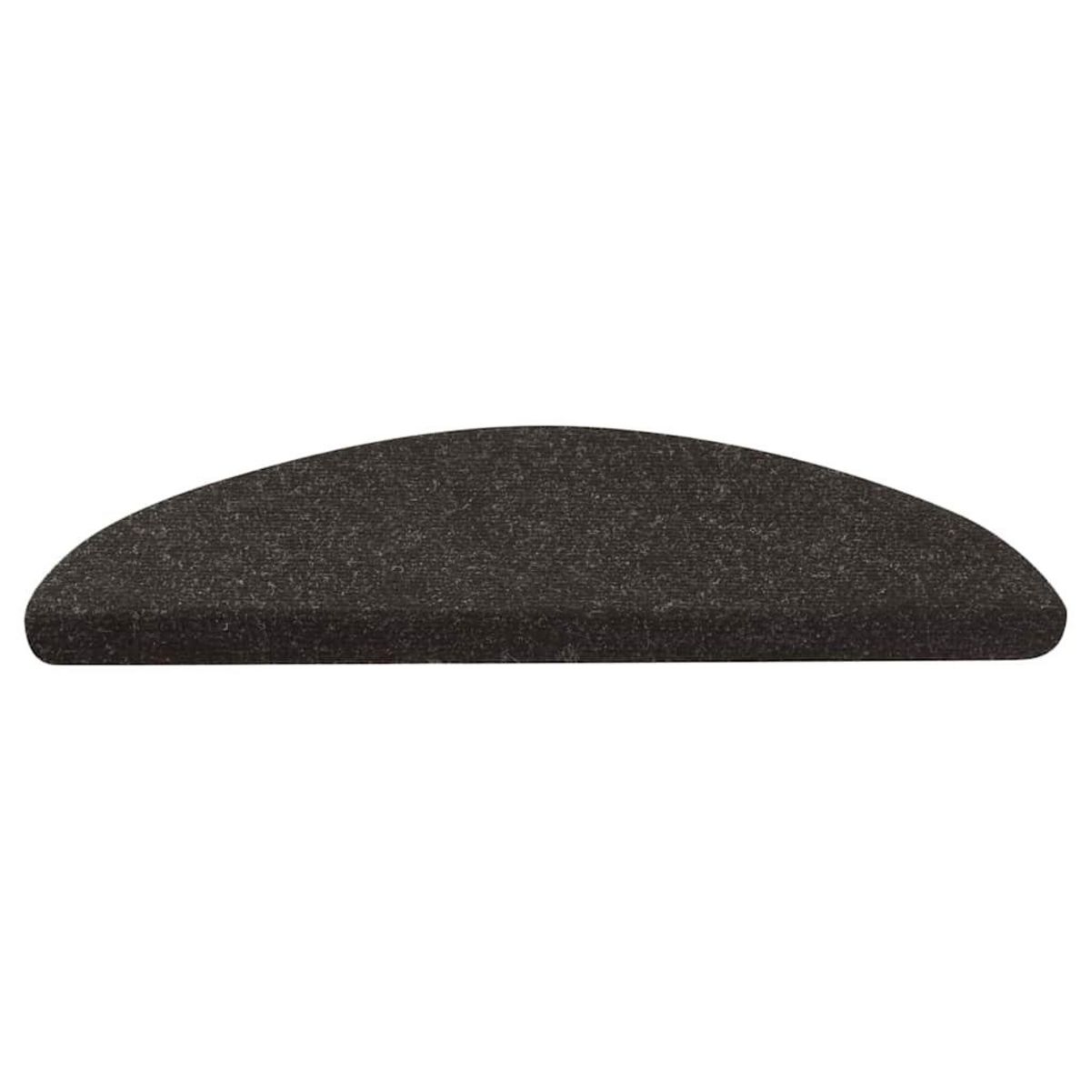 VIDAXL Tapis d'escalier auto-adhesifs 20 pcs noir 65x22,5x3,5 cm