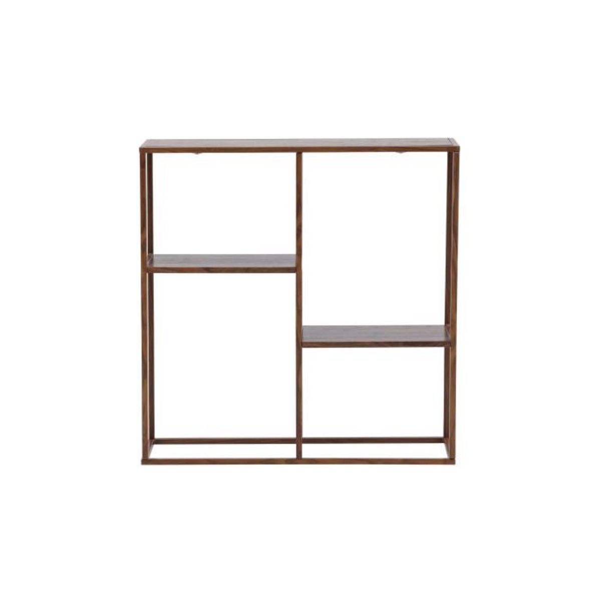 Paris Prix Étagère 3 Niveaux en Métal  Staal  81cm Noyer