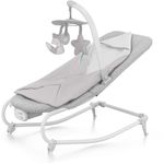 KINDERKRAFT Transat 2 en 1 - balancement apaisant avec musique et vibration. Coloris disponibles : Jaune, Gris, Rose