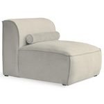 BEST MOBILIER Felix - module d'assise sans accoudoirs en tissu texturé. Coloris disponibles : Beige, Gris, Vert