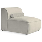 BEST MOBILIER Felix - module d'assise en tissu texturé. Coloris disponibles : Beige, Vert, Gris
