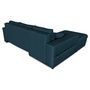 Voir la diapositive 3 : Canapé d'angle gauche convertible tissu CLELIA, 4 places