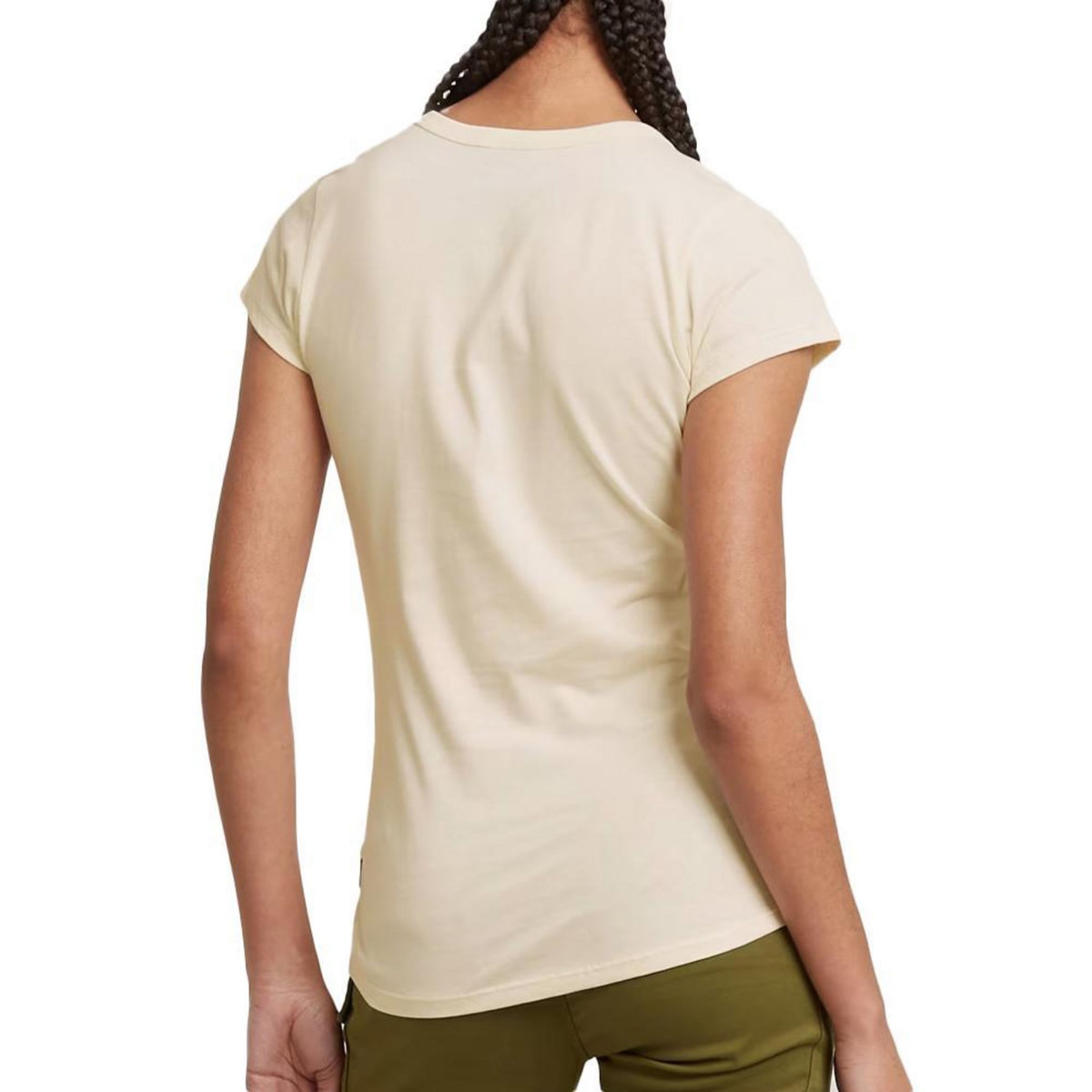 G-Star Raw T shirt Ecru Femme G Star Raw  arge  ogo