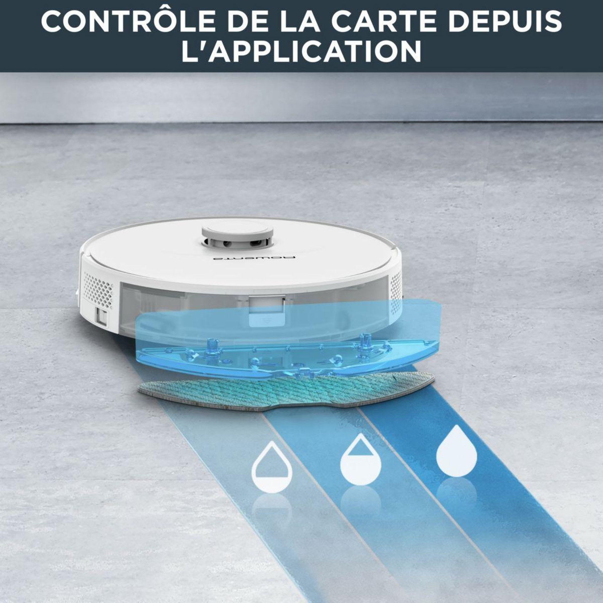 Voir la diapositive 5 : ROWENTA Robot Aspirateur Laveur RR8577WH X-Plorer série 75s