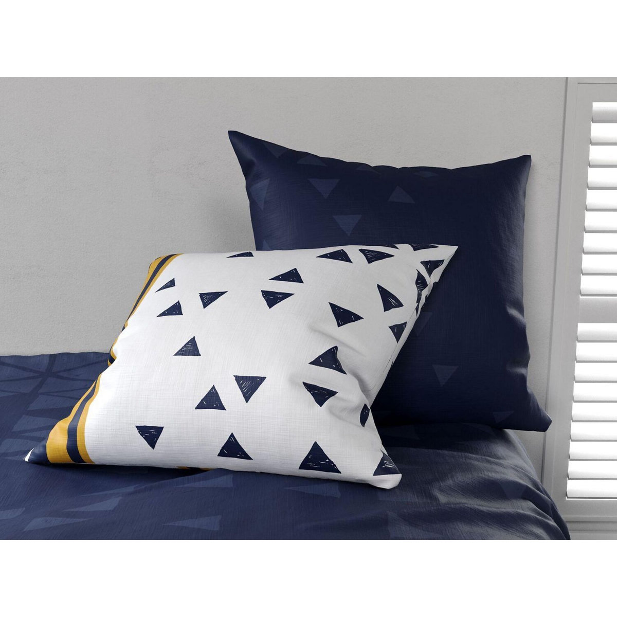 ATELIER DU COTON Parure housse de couette 100%coton 57fils bandol