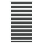 VIDAXL Store zebre noir 75x100 cm largeur du tissu 70,9 cm polyester