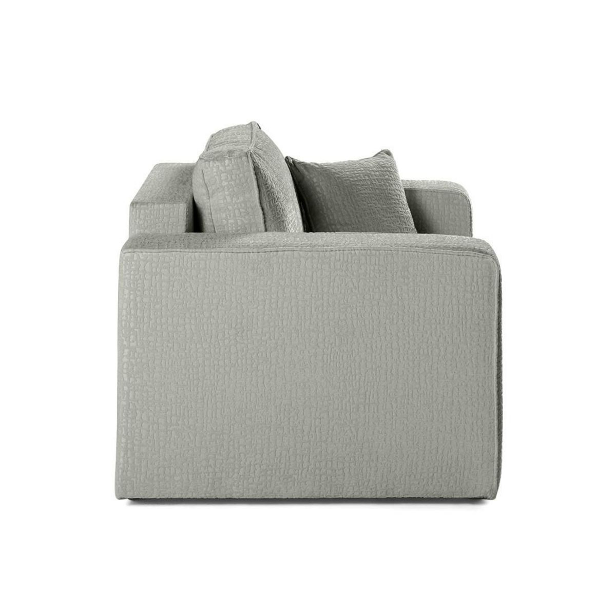 BEST MOBILIER Topaze - fauteuil - en tissu velours relief