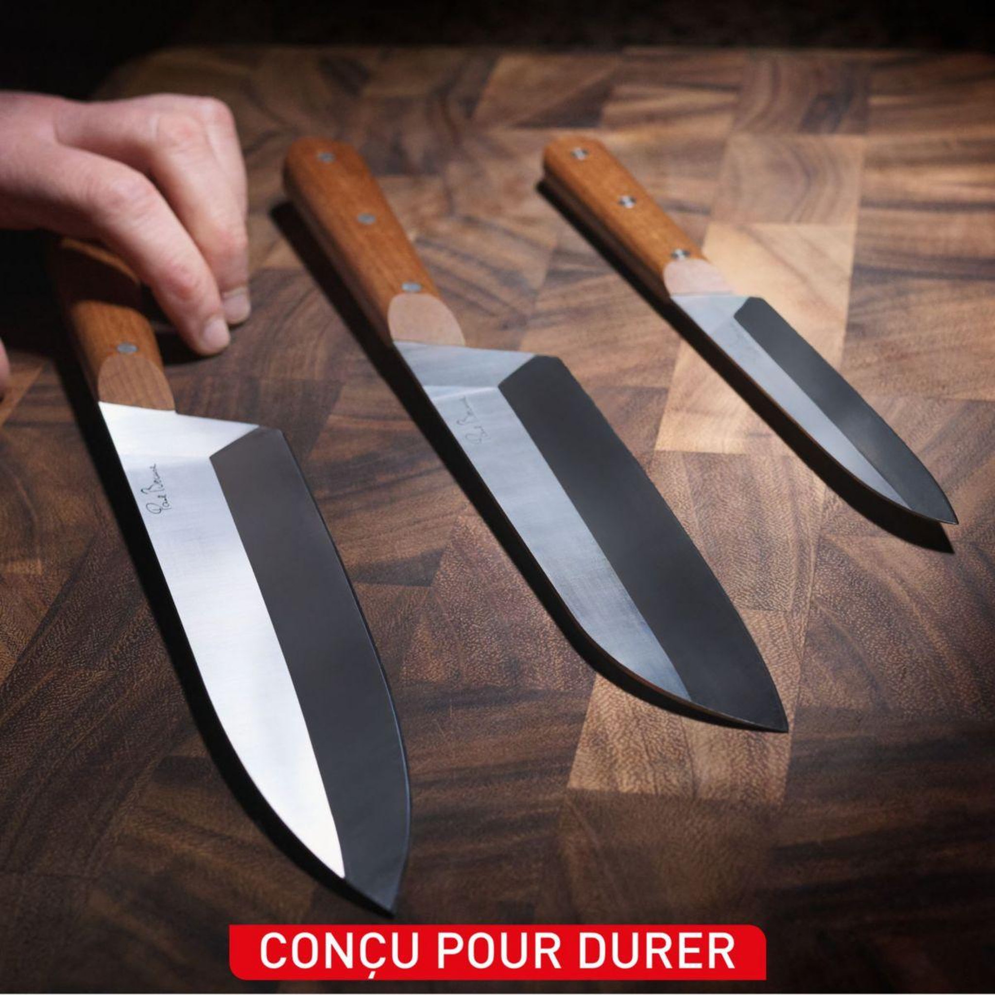 Voir la diapositive 4 : TEFAL Set de couteaux 3 couteaux collection paul bocuse
