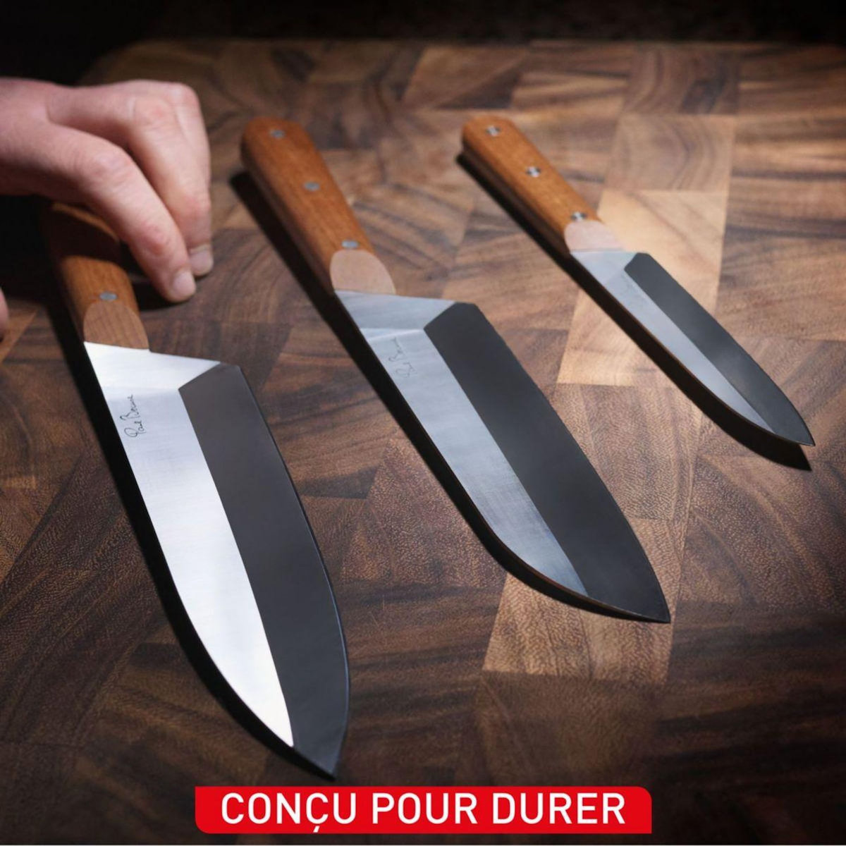 TEFAL Set de couteaux 3 couteaux Collection Paul Bocuse
