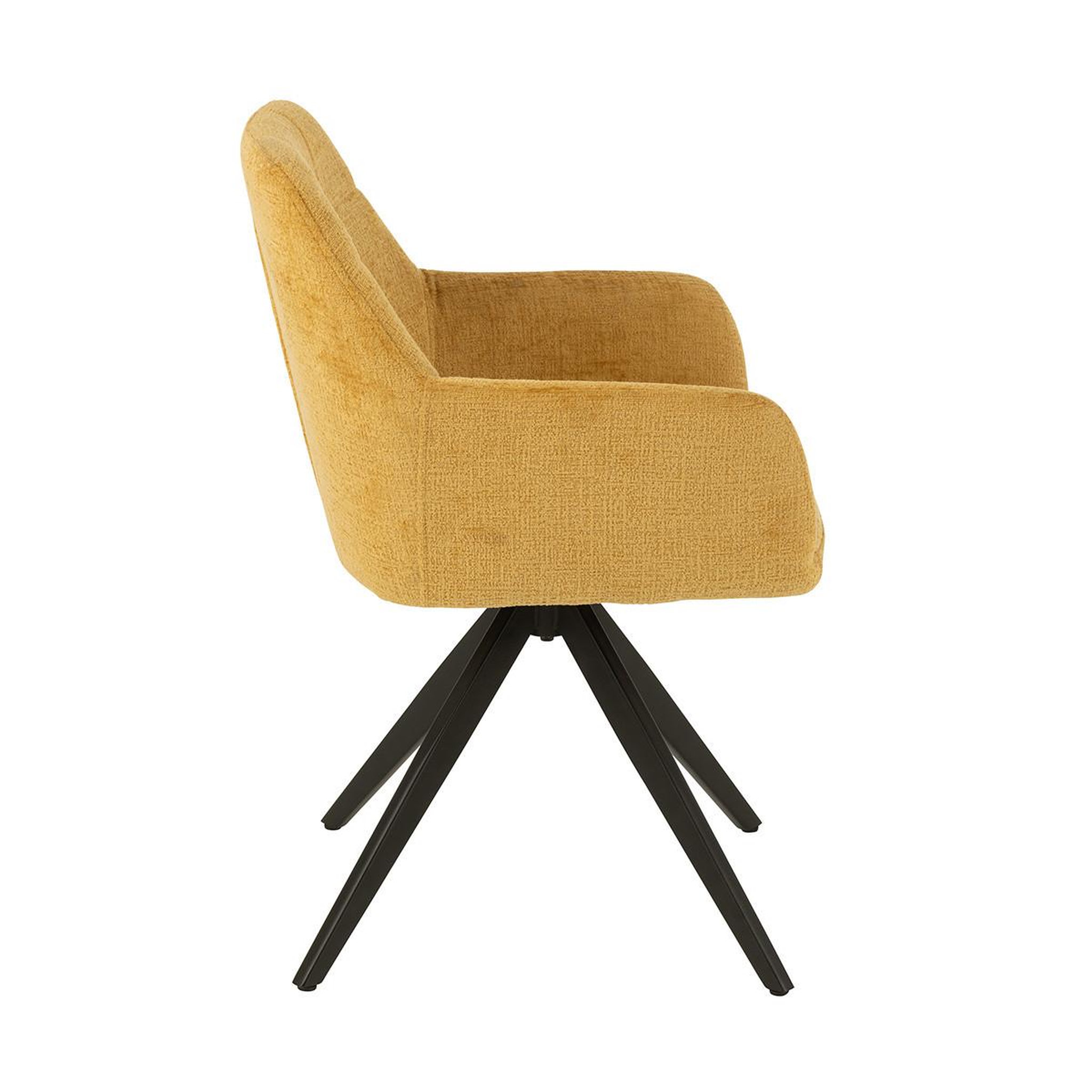Voir la diapositive 4 : J-LINE Chaise design  louna  85cm ocre