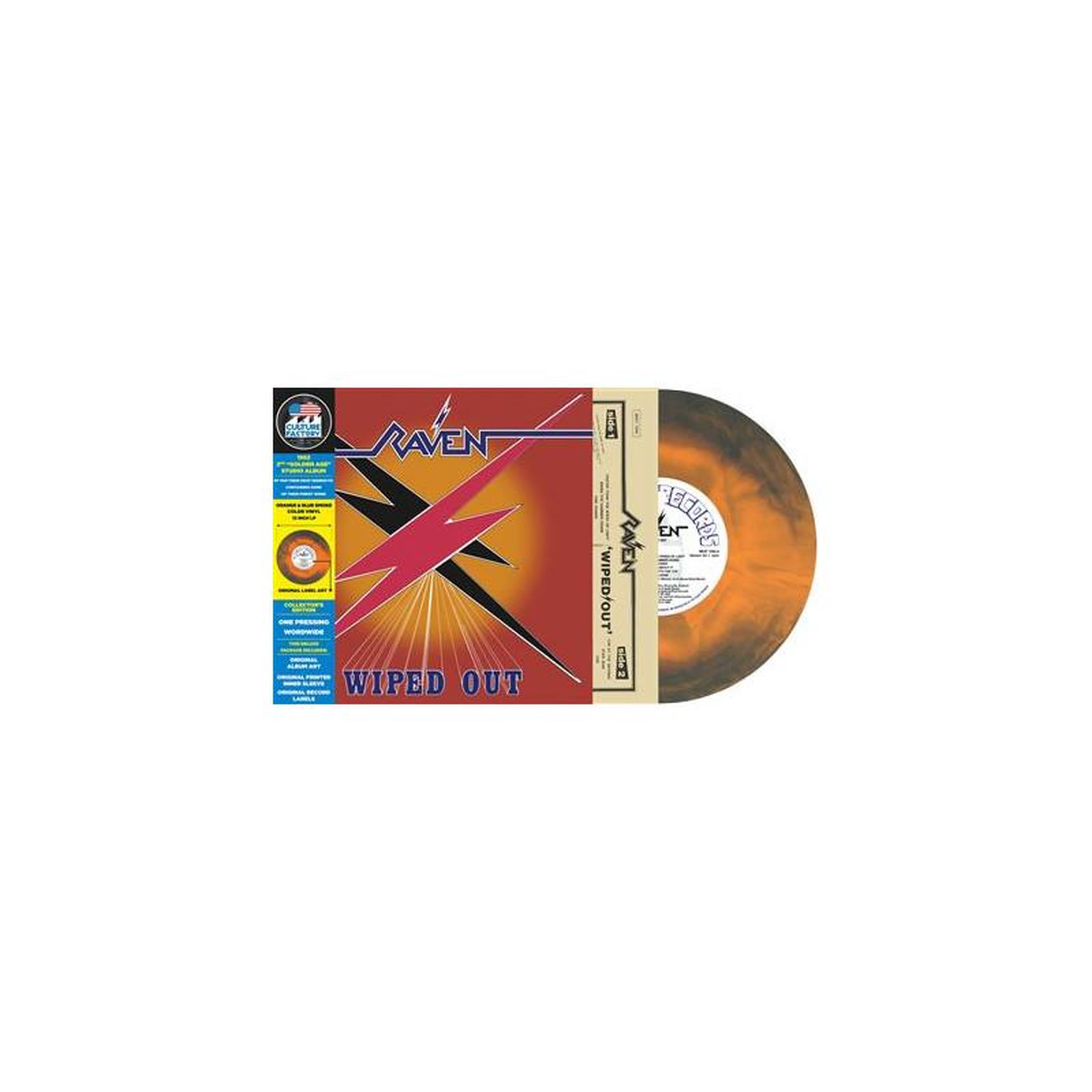 Wiped Out Vinyle Orange Marbré