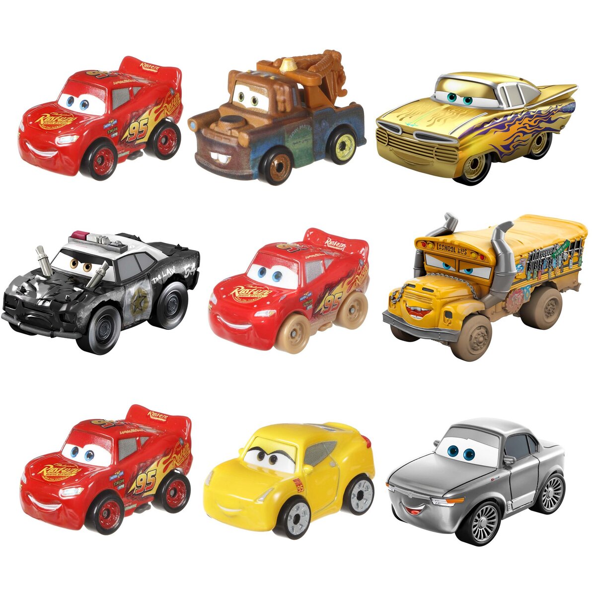 MATTEL Pack de 3 mini véhicules - Cars