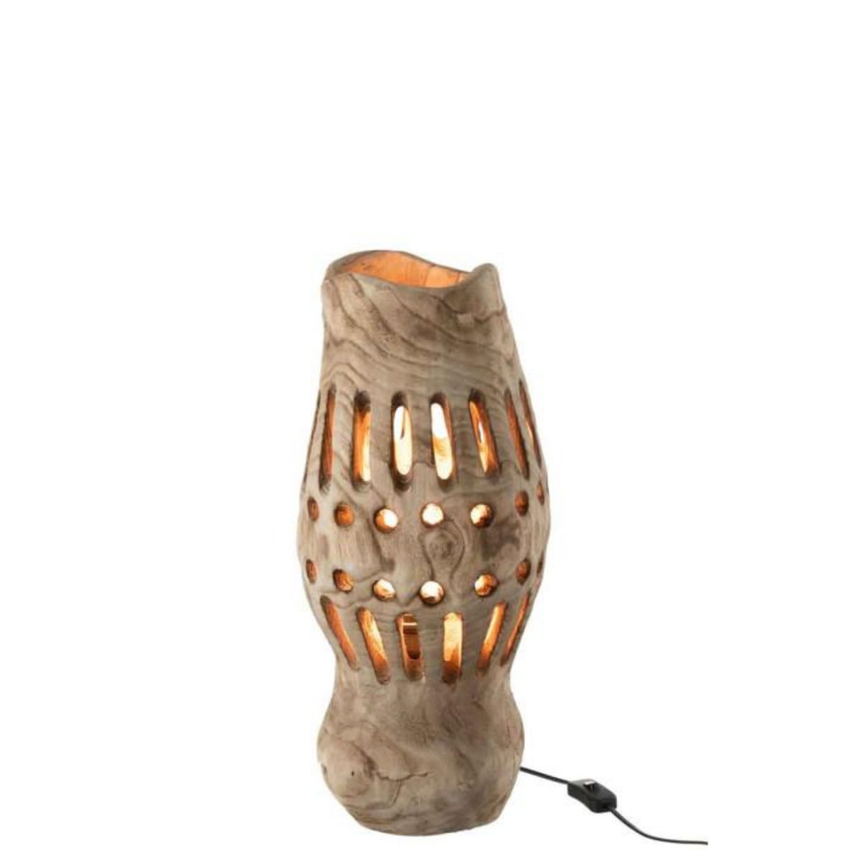 Paris Prix Lampe Design en Bois  Valeria  49cm Naturel