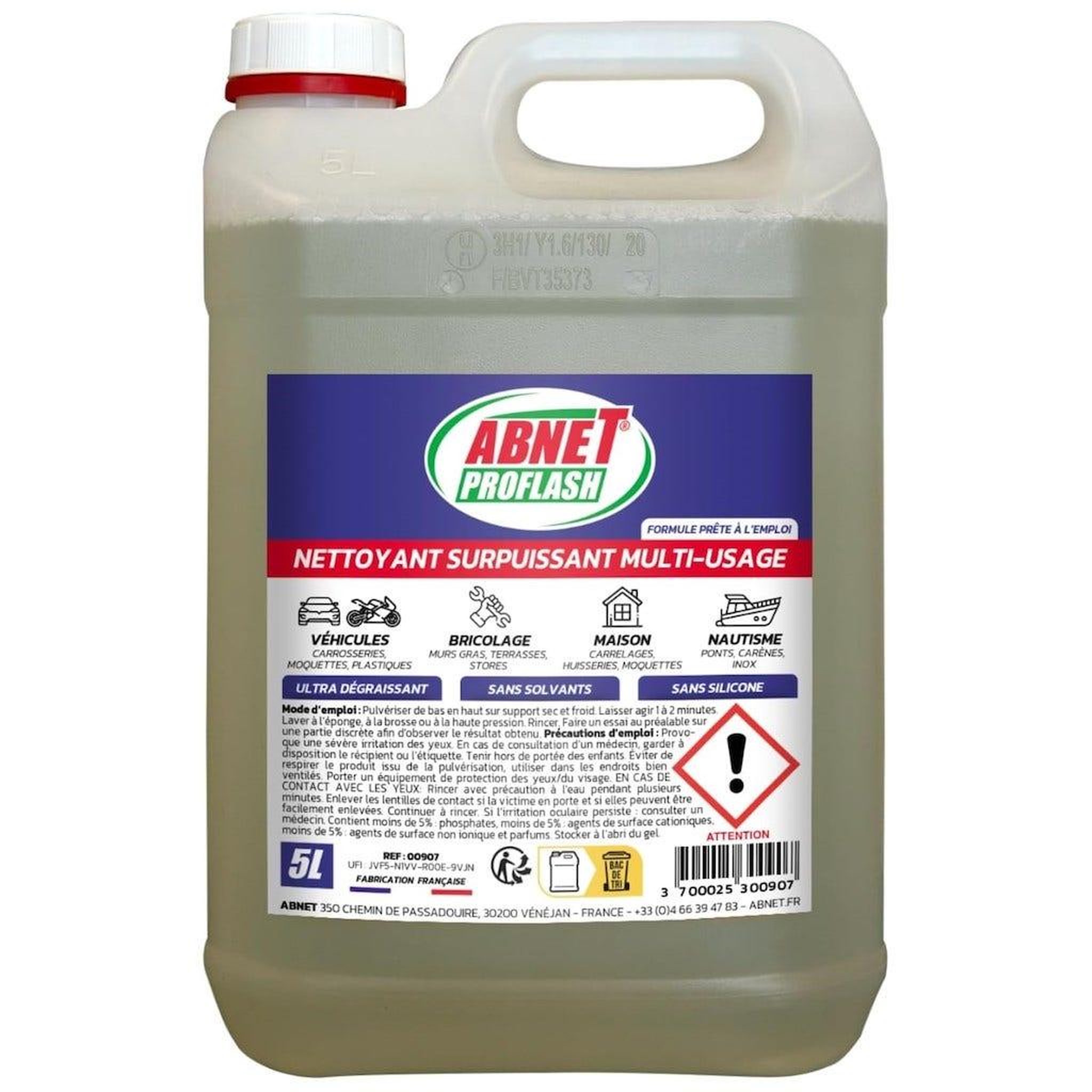 ABNET Nettoyant dégraissant proflash universel - bidon 5l