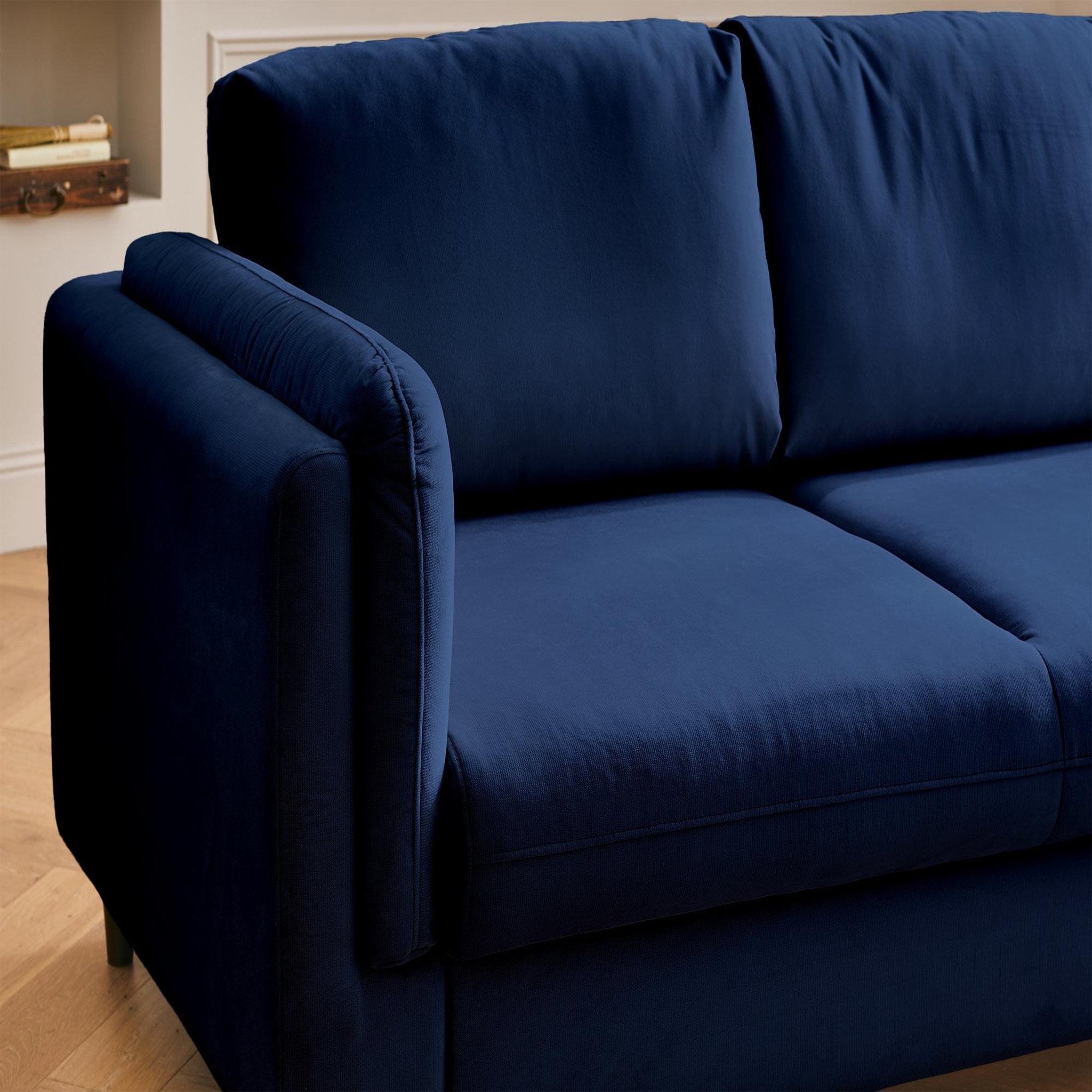 Voir la diapositive 3 : BEST MOBILIER Brooke - canapé 3 places - convertible - en velours