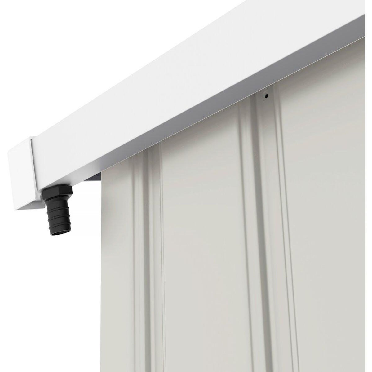 Habitat et Jardin Abri de jardin métal  Nebraska  - 5,29m² avec gouttière