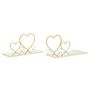 Voir la diapositive 1 : Paris Prix Lot de 2 Tables de Chevet Murales  Hearts  41cm Or