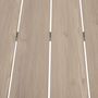 Voir la diapositive 4 : HESPERIDE Table de jardin fixe en aluminium effet bois 4 places EVASION
