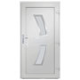 Voir la diapositive 4 : VIDAXL Porte d'entree Blanc 108x200 cm PVC