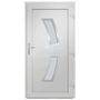 Voir la diapositive 4 : VIDAXL Porte d'entree Blanc 108x200 cm PVC