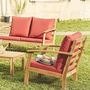 Voir la diapositive 2 : SWEEEK Salon de jardin en bois 4 places - Ushuaïa - Canapé, fauteuils et table basse en acacia, design