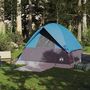 Voir la diapositive 3 : VIDAXL Tente de camping a dome 4 personnes bleu impermeable