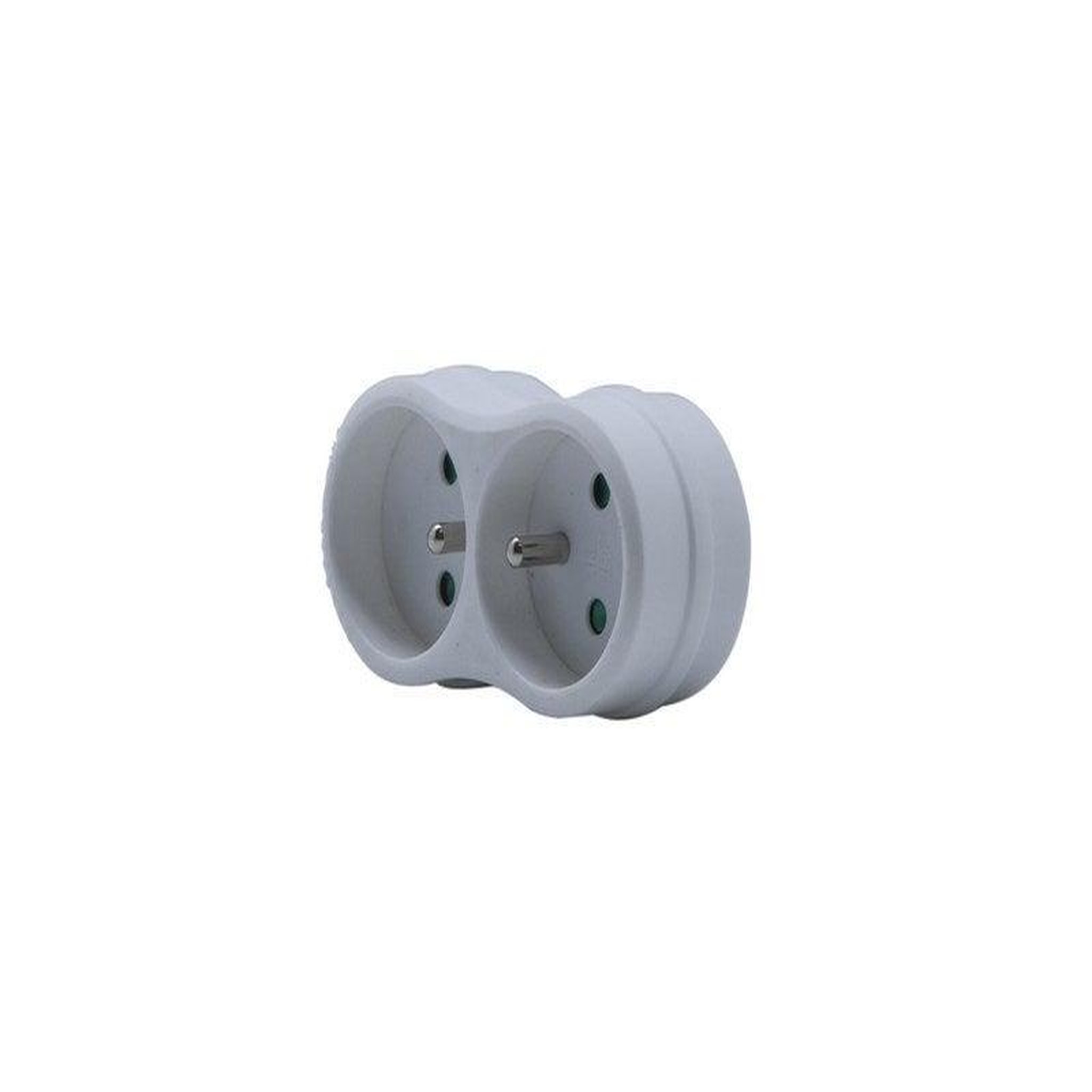 CENTRALE BRICO Biplite murale 2 prises, 16A blanc