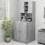 Voir la diapositive 1 : VIDAXL Meuble pour machine a laver Gris beton 70,5x25,5x90 cm