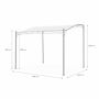 Voir la diapositive 3 : SWEEEK Pergola adossée 3x2,5m - Brestum - Pergola murale