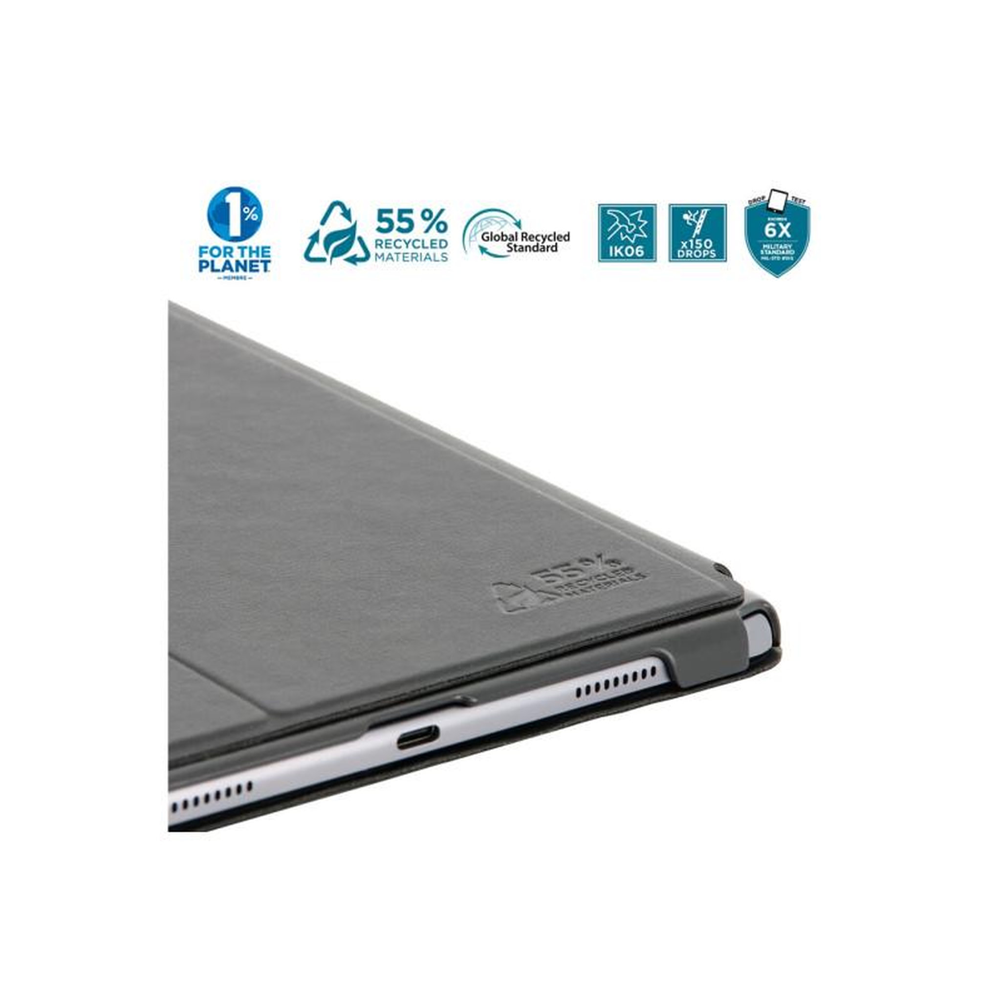 Voir la diapositive 4 : MOBILIS Accessoires Tablette Mobilis RE LIFE Etui pour Samsung Galaxy Tab A8 10.5 Noir