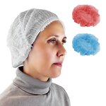 VIVEZEN Lot de 100 charlottes jetables. Coloris disponibles : Bleu, Blanc