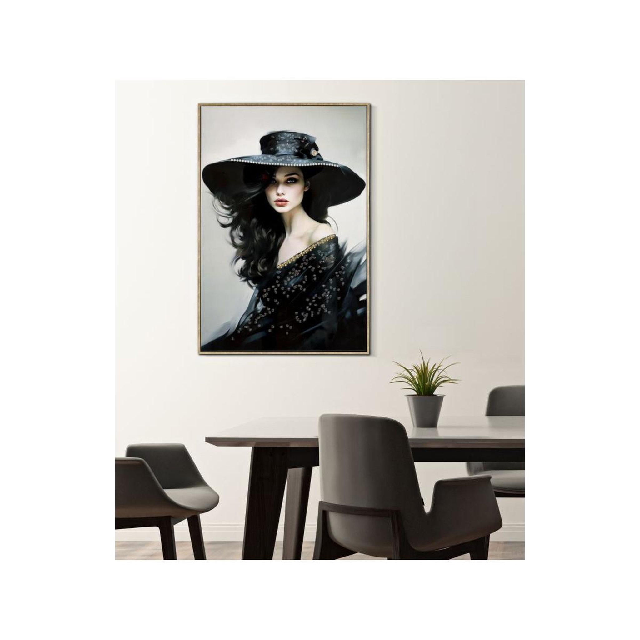 Voir la diapositive 6 : Paris Prix Tableau peinture  dori  62x92cm multicolore