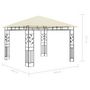 Voir la diapositive 6 : VIDAXL Tonnelle avec moustiquaire et lumieres LED 3x3x2,73 m Creme